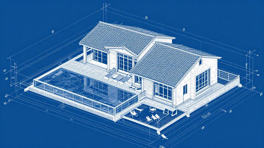 LUXURY VILLA - Blueprint