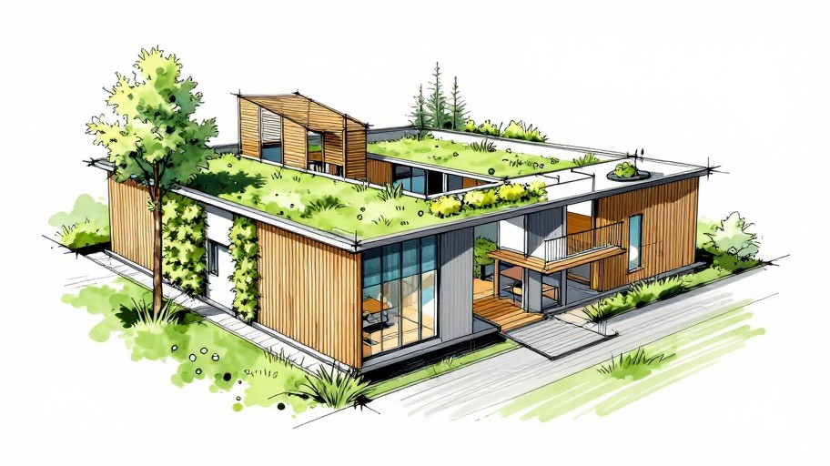 ECO RESIDENCE - Concept Sketch