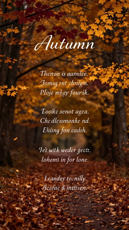 AUTUMN LEAVES - Elegant Typography