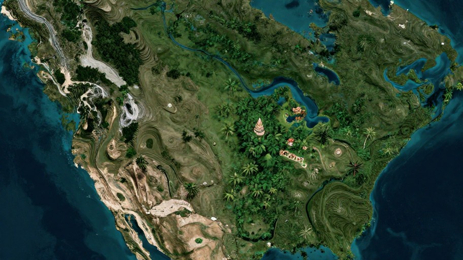 JUNGLE HEART - Satellite View