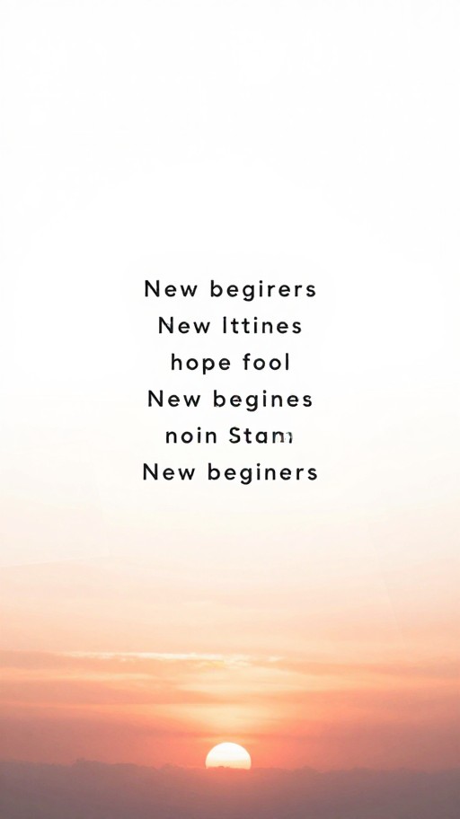 SUNRISE HOPE - Minimalist Modern