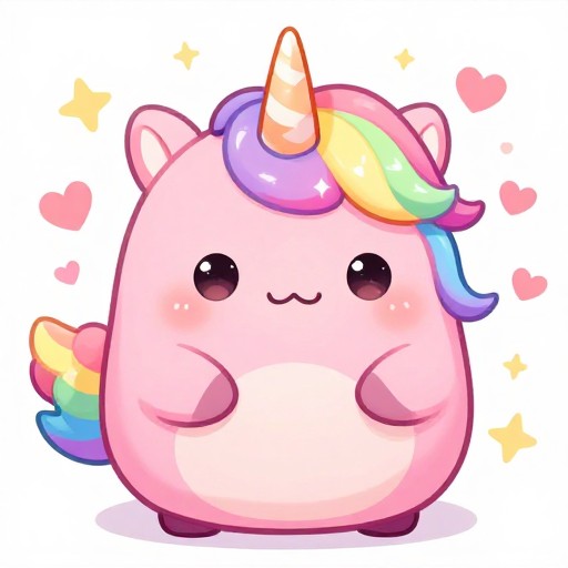 PINK UNICORN - Chibi Cute