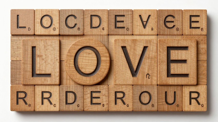 LOVE WALL - Wood Carved