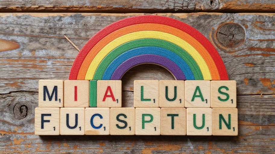 RAINBOW GREEN - Rustic Wood