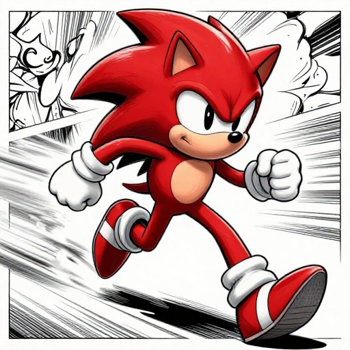 RED SPEEDSTER - Comic Book