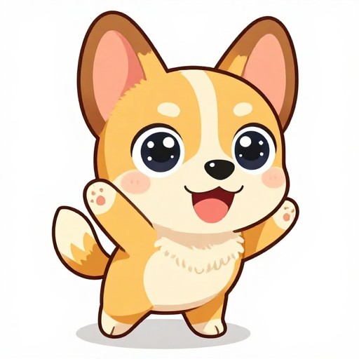 ENERGETIC DOG - Chibi Cute