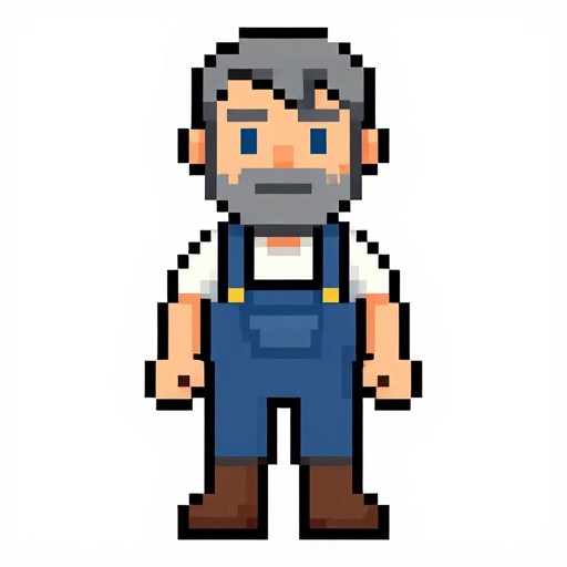 FISHERMAN VETERAN - Pixel Portrait