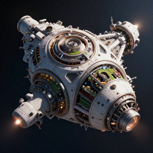 COLONY SHIP - Sci-Fi Render