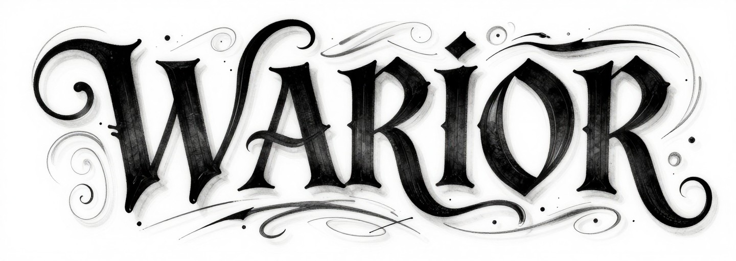 BOLD WARRIOR - Flowing Script