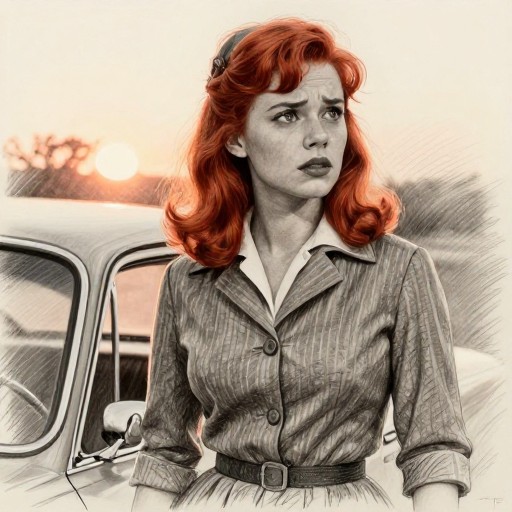 SOC CHERRY - Pencil Sketch