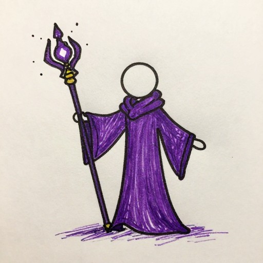 FANTASY WIZARD - Sketch Doodle