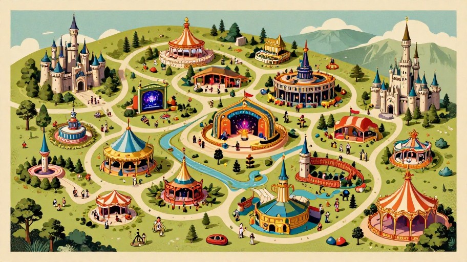 FANTASY KINGDOM - Vintage Poster