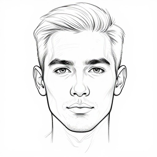 DETAILED PORTRAIT - Line Drawing