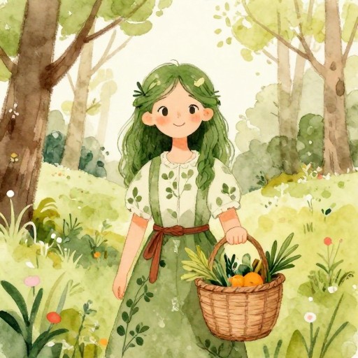 MYSTICAL FORAGER - Watercolor