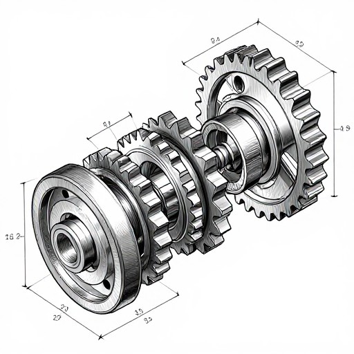 GEAR ASSEMBLY - Cross-Section Cutaway