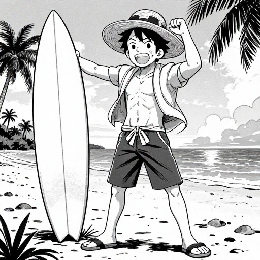 BEACH TRAINER - Manga Panel