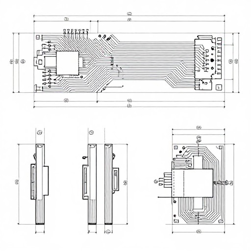 PCB LAYOUT - Orthographic Multi-View