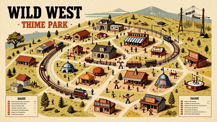 WILD WEST - Vintage Poster