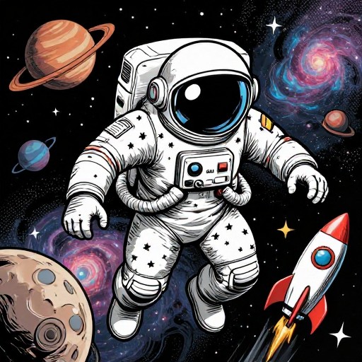 SPACE WANDERER - Comic Book