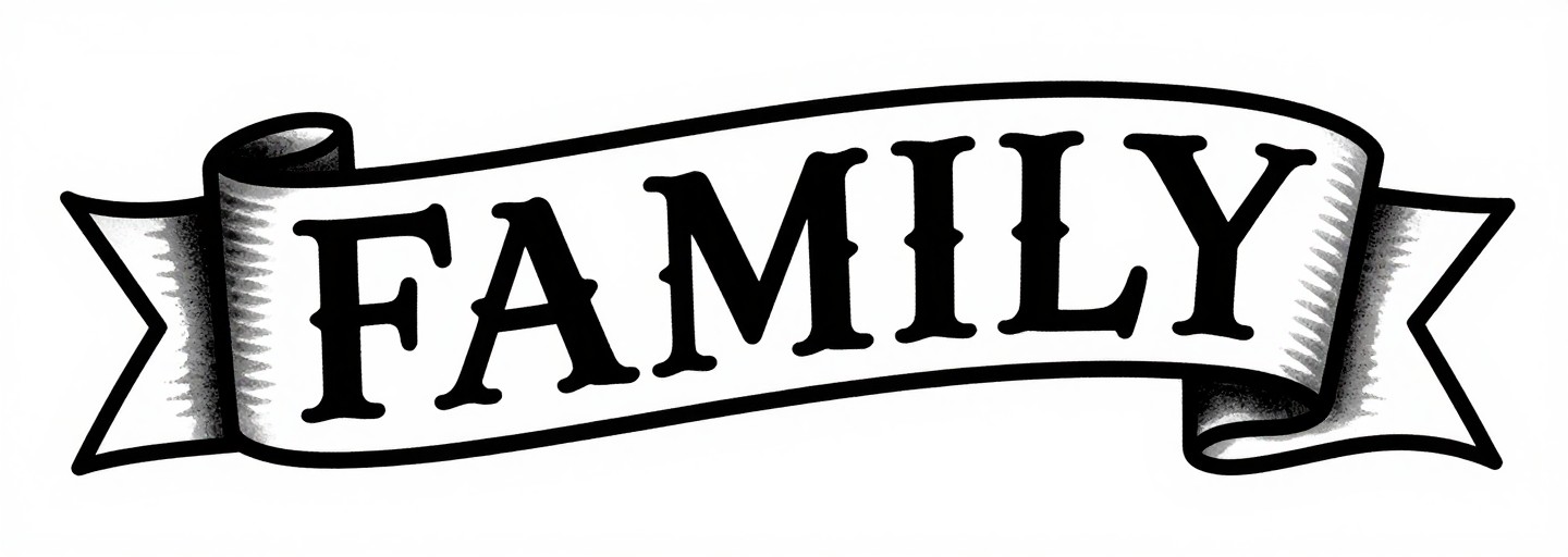 FAMILY BANNER - Old School