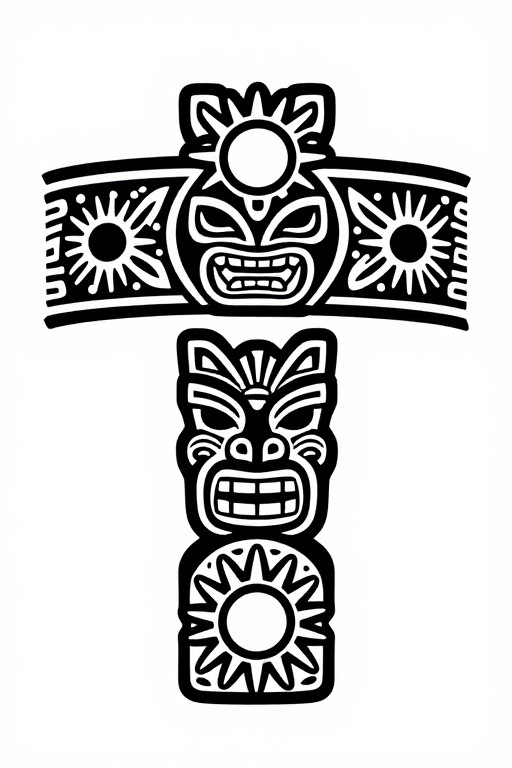 POLYNESIAN BAND - Traditional Black