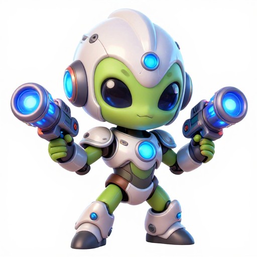 ALIEN WARRIOR - Cartoon Cute
