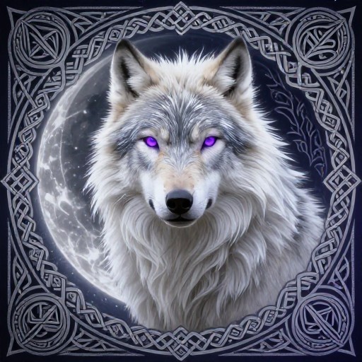 FANTASY WOLF - Celtic Knot