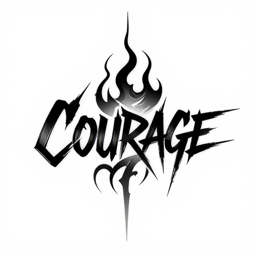 COURAGE FLAMES - Neo Tribal
