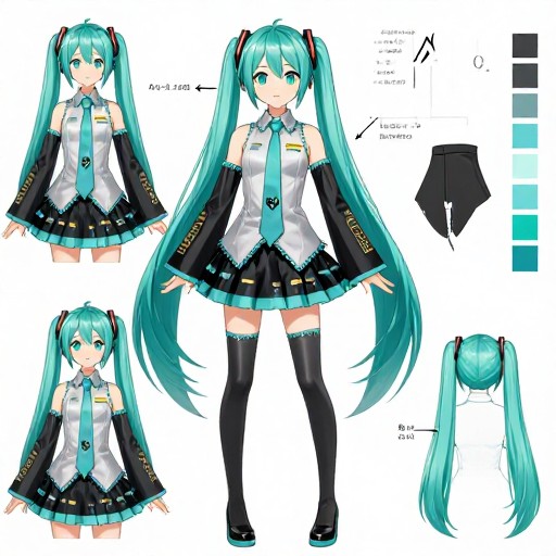 CLASSIC MIKU - Concept Art