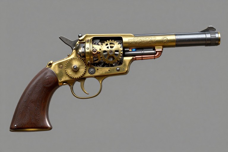 STEAMPUNK PISTOL - Sci-Fi Tactical