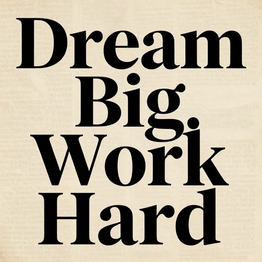 MOTIVATIONAL WORDS - Vintage Serif