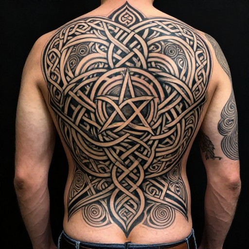 PROTECTION BACK - Celtic Knots