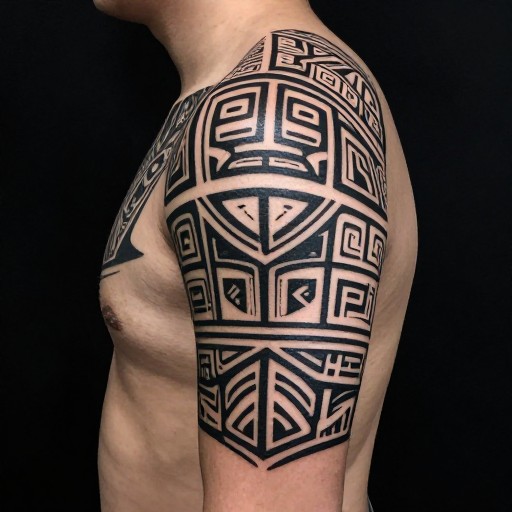 SHOULDER WARRIOR - Modern Geometric
