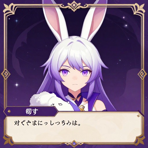 MOON RABBIT - Portrait Card