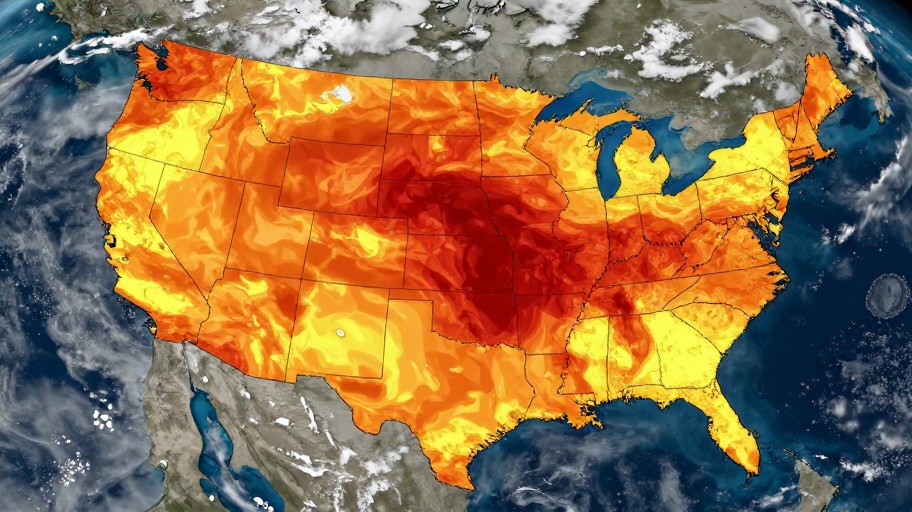 HEAT WAVE - Satellite View