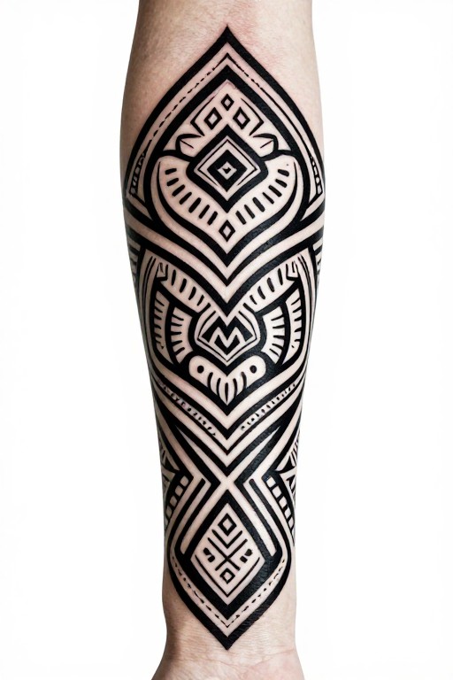 GEOMETRIC FOREARM - Traditional Black