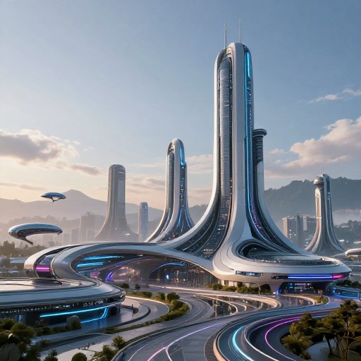 FUTURISTIC SCENE - Photorealistic