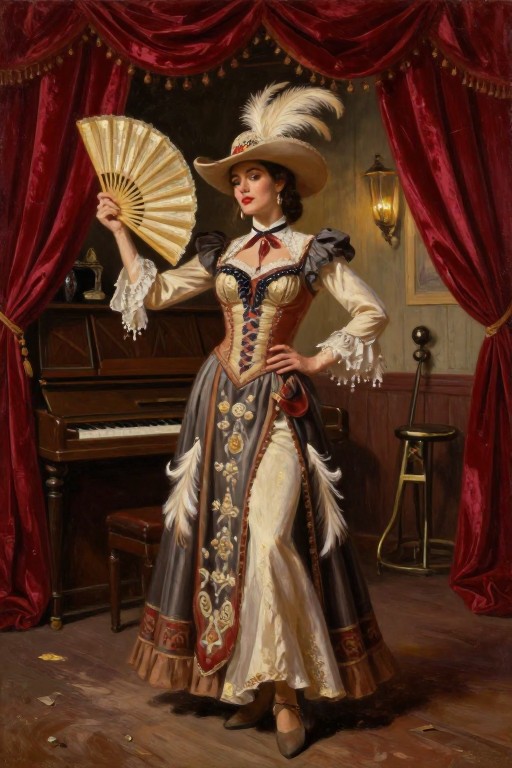 DANCE HALL - Oil Painted