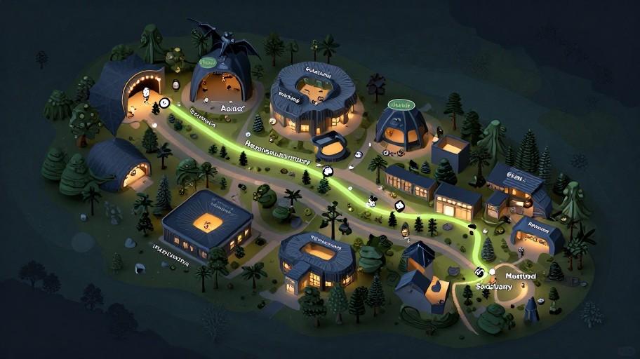 NIGHT SAFARI - Isometric 3D