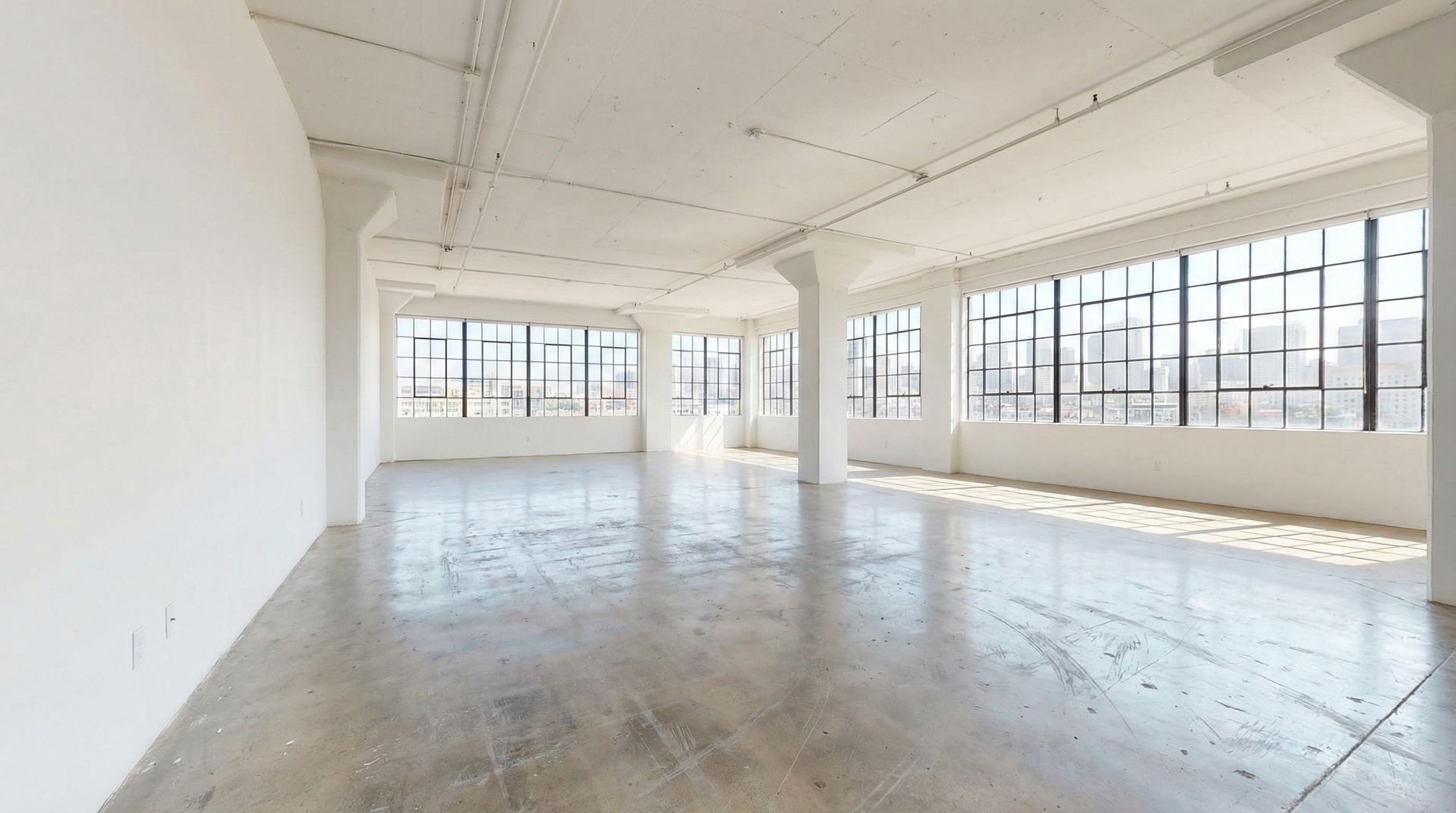 Empty office before transformation