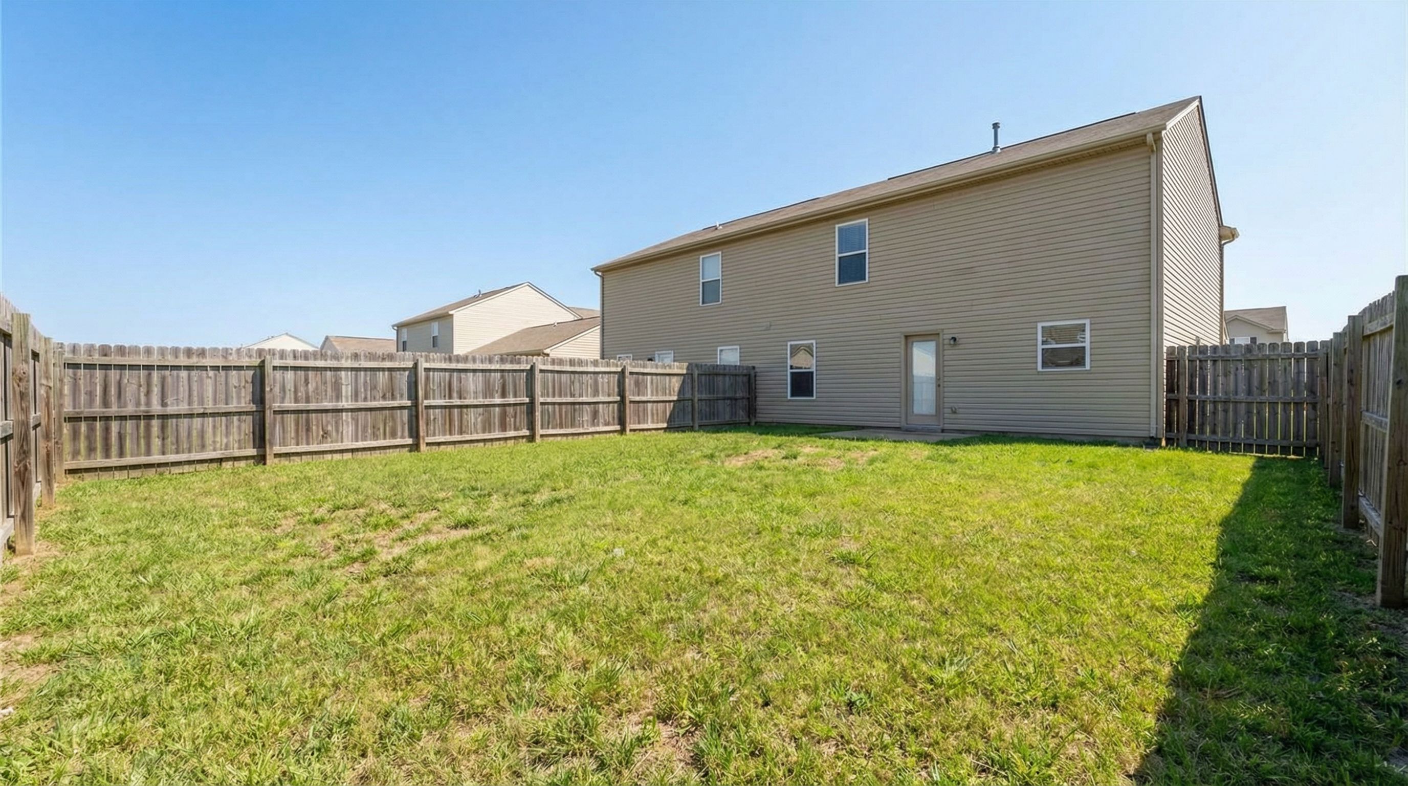 Empty backyard