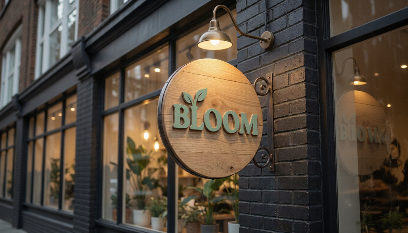 AI-generated logo design showcase featuring multiple professional brand logos