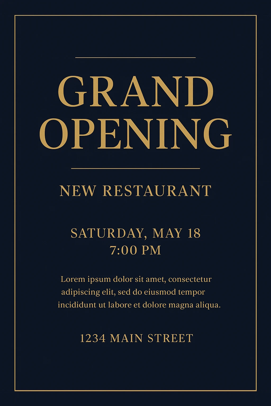 Business Flyer - GPT Image 1 Mini