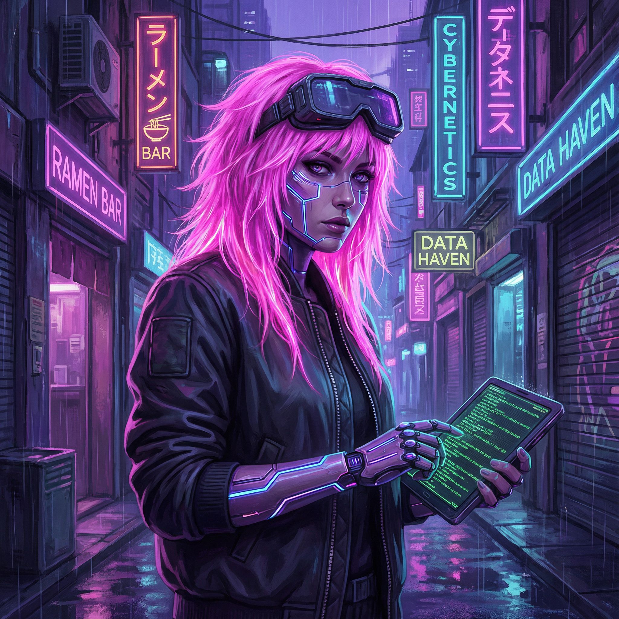 Cyberpunk Hacker