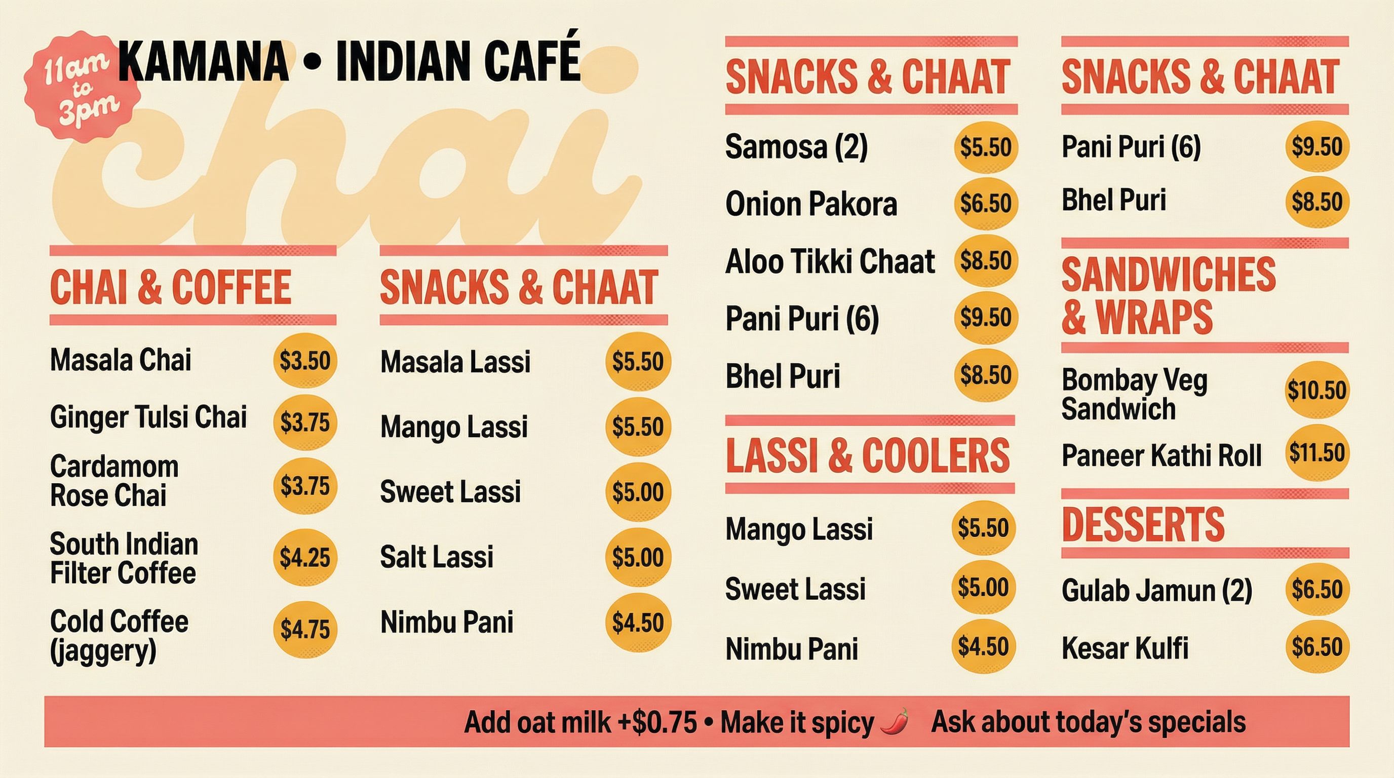 Landscape display format