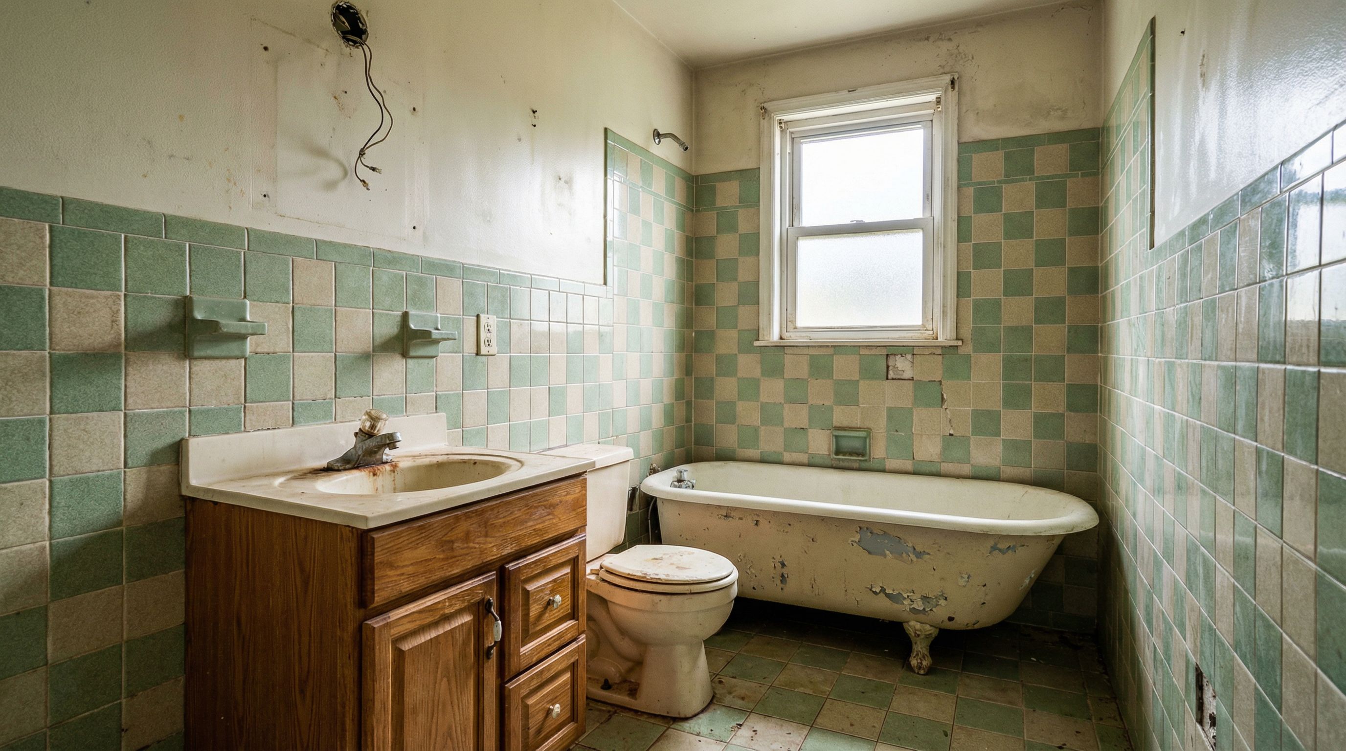 Bathroom before renovation