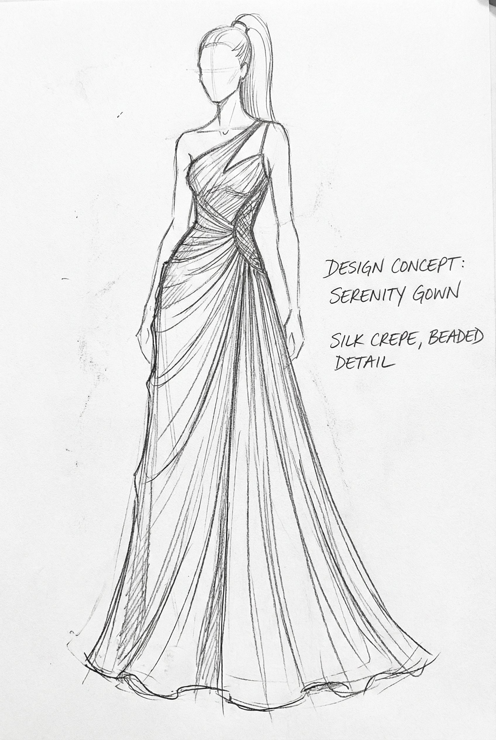 Fashion design sketch