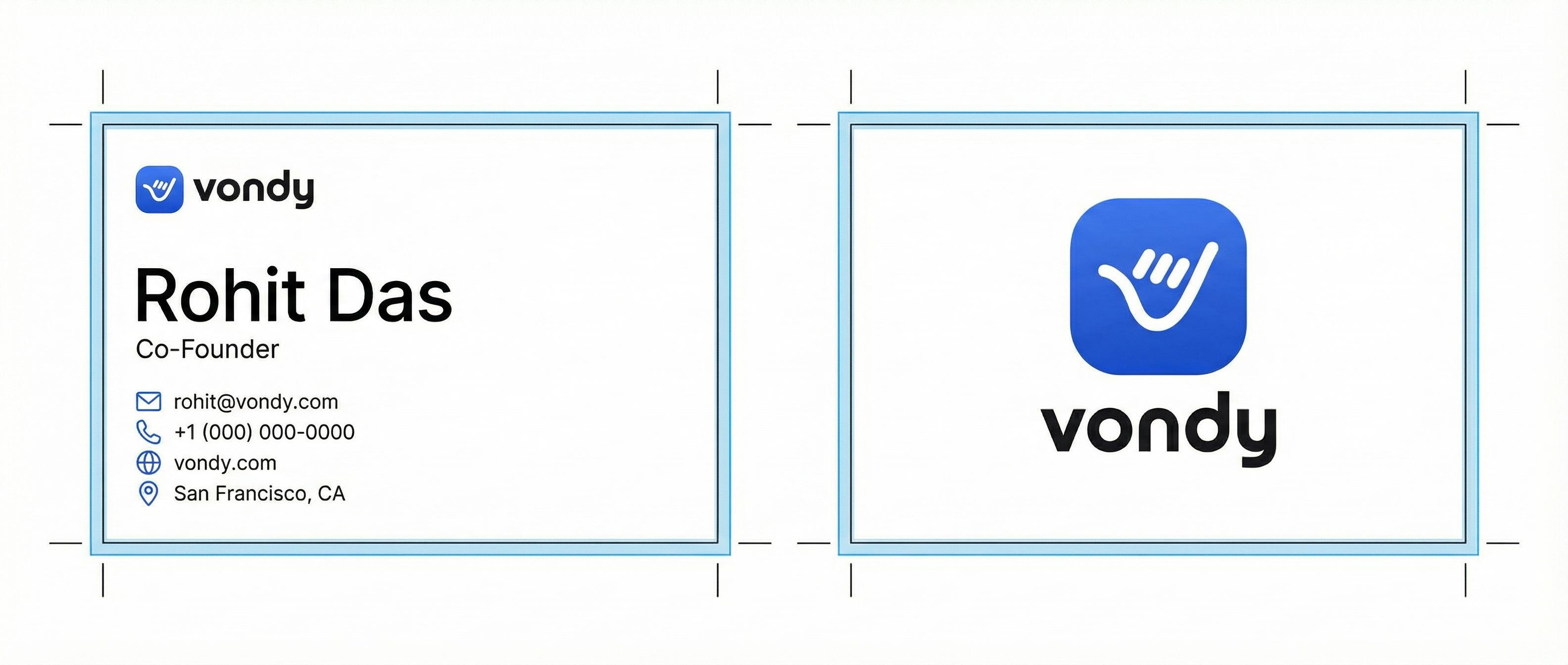 Minimal White + Blue