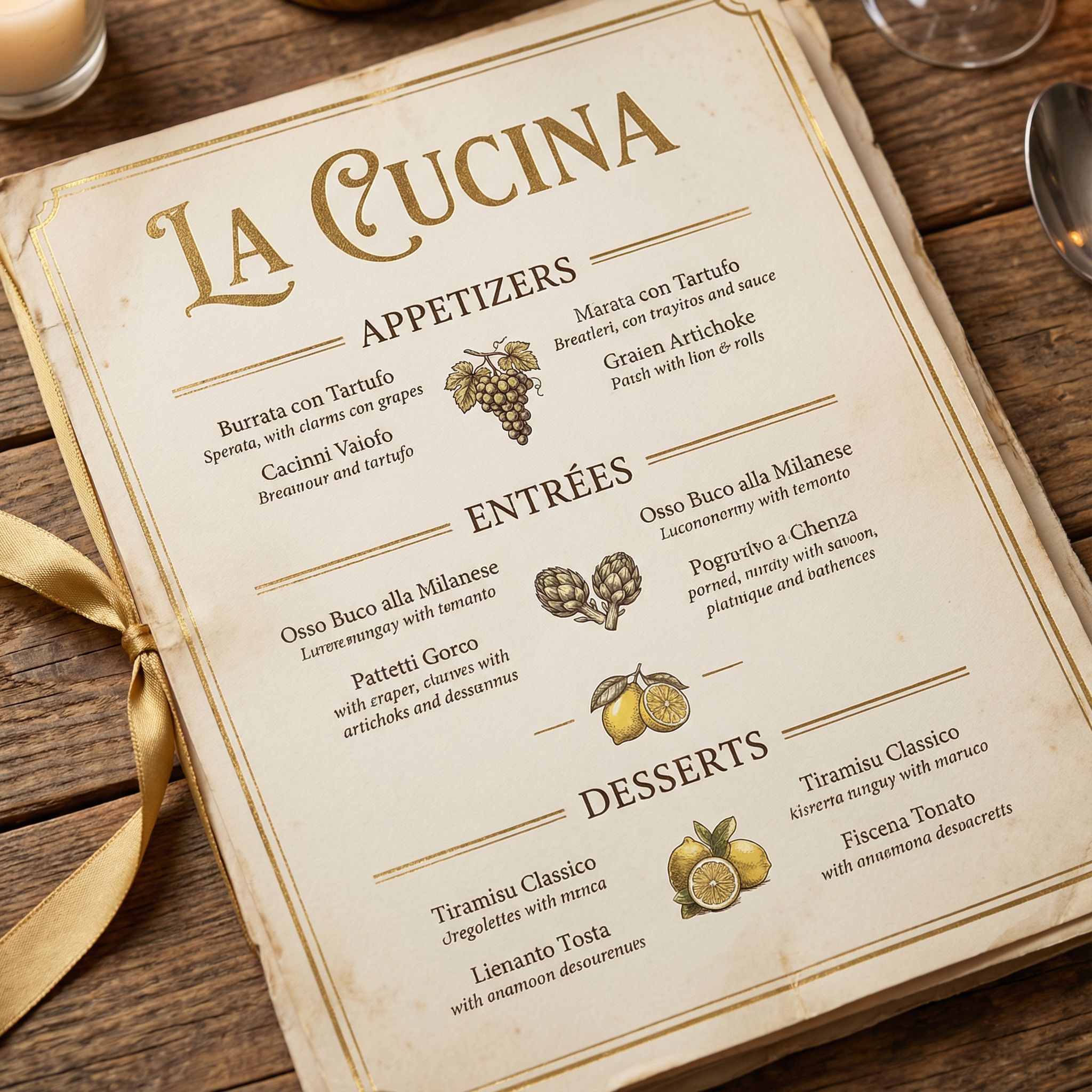 Restaurant Menu